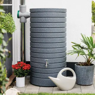 Braun Regentonne Aversa 270 Liter anthrazit granit
