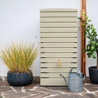 Braun Regentonne Quadrum 320 Liter beige sandstein