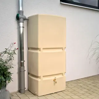 Regentonne eckig JUMBO 800 liter sandstein von Prosperplast