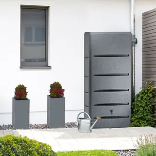 Regentonne eckig POSEIDON 720 L grau von Prosperplast