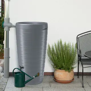 Regentonne grau TREVISO 240 Liter inkl. Hahn von Prosperplast