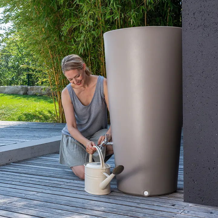 Regentonne taupe RAINBOWL 210 liter von Prosperplast