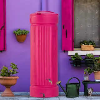 Regentonne Regensäule FUNKY 500 Liter rot von Speidel
