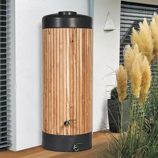 Regentonne Regensäule REALWOOD 400 Liter mit Massivholz von Speidel
