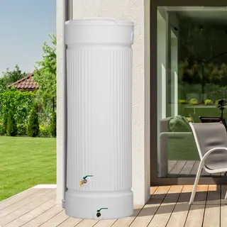 Regentonne Regensäule WHITE WATER 500 Liter weiss von Speidel